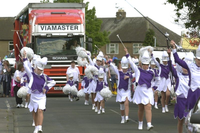 La Classique majorettes in the Carnival parade in May 2004.