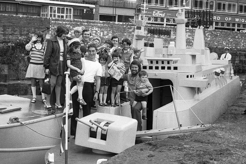 The Royal navy exhibition at  Wigan Pier in 1974