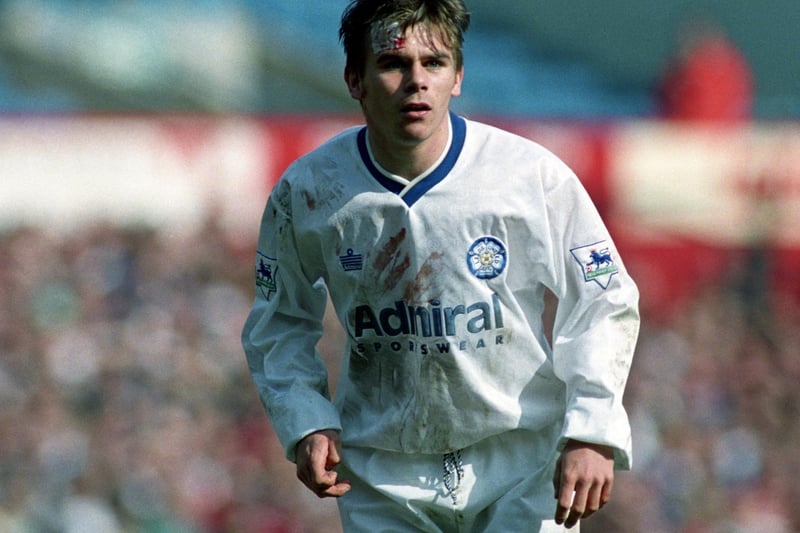 Jamie Forrester in action. He made nine appearances for the Whites.