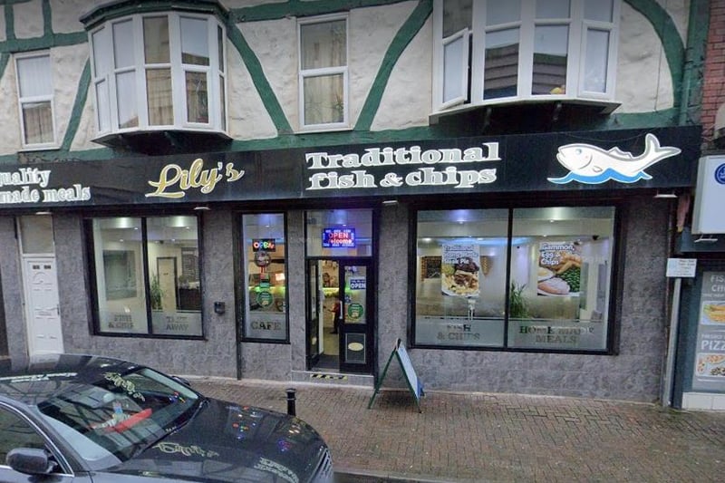 Open 12pm until 8pm you can find Lily's chippy in Foxhall Road, Blackpool.