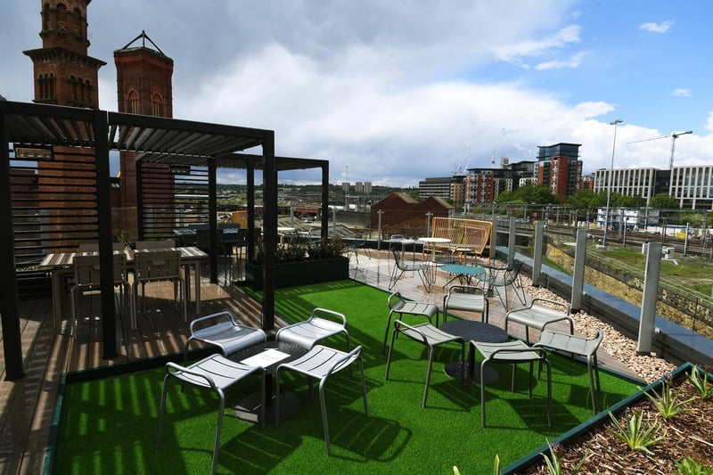 The Courtyard, The Roof Garden and The Terrace feature plenty of green space, areas to socialise - or lounge with a good book.