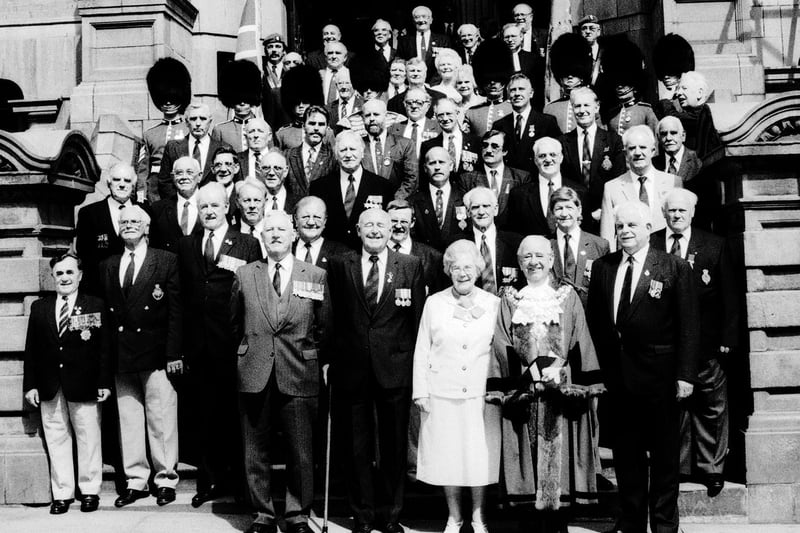 Wigan's Civic VE day celebrations  at Wigan town hall.