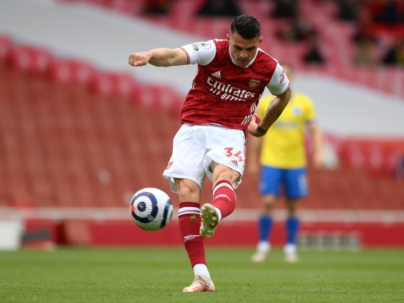Former Tottenham manager Jose Mourinho wants to make Arsenal's Switzerland midfielder Granit Xhaka his first signing at Roma. (Sky Italy)