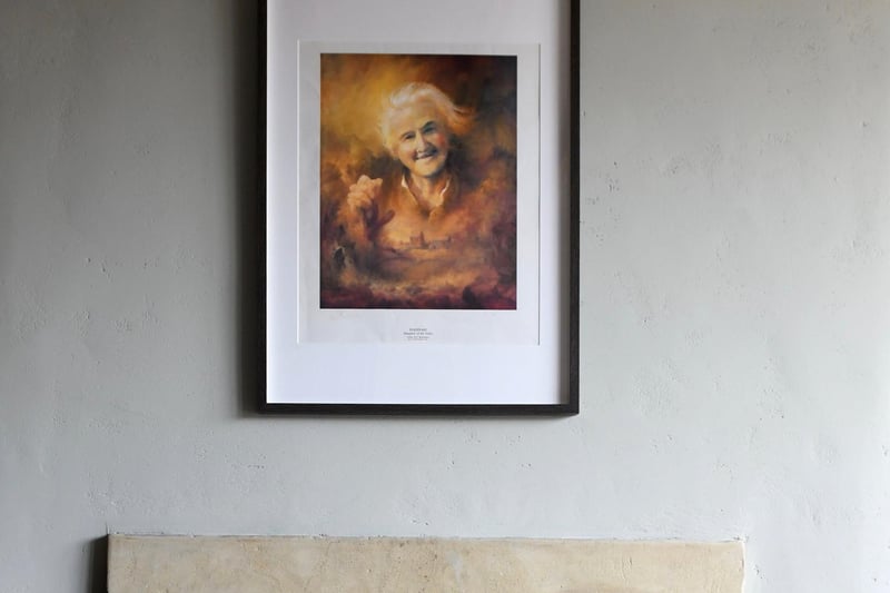 This painting of Hannah sits above the sitting room fireplace and was given pride of place.