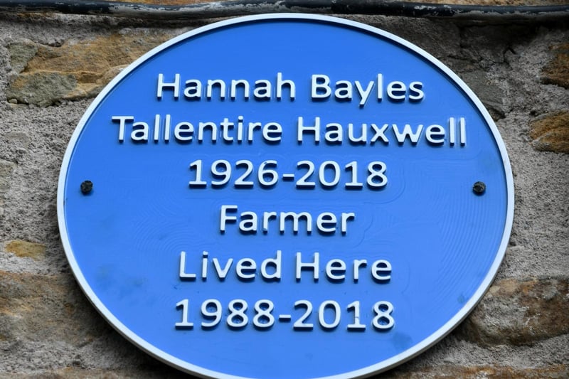 Mark Siswick had this blue plaque made and erected on Hannah's former home in her honour