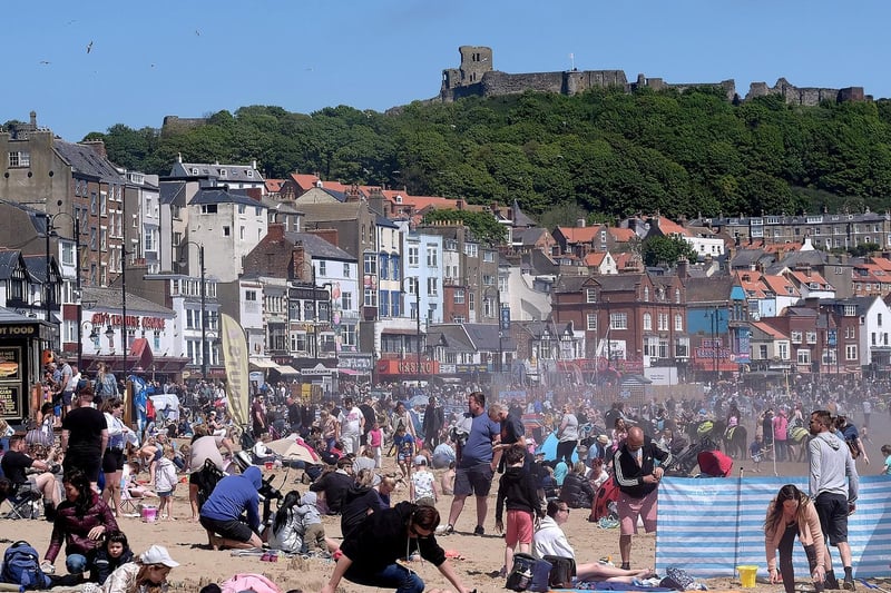 The famous Scarborough seafront, brought back to life by visitors