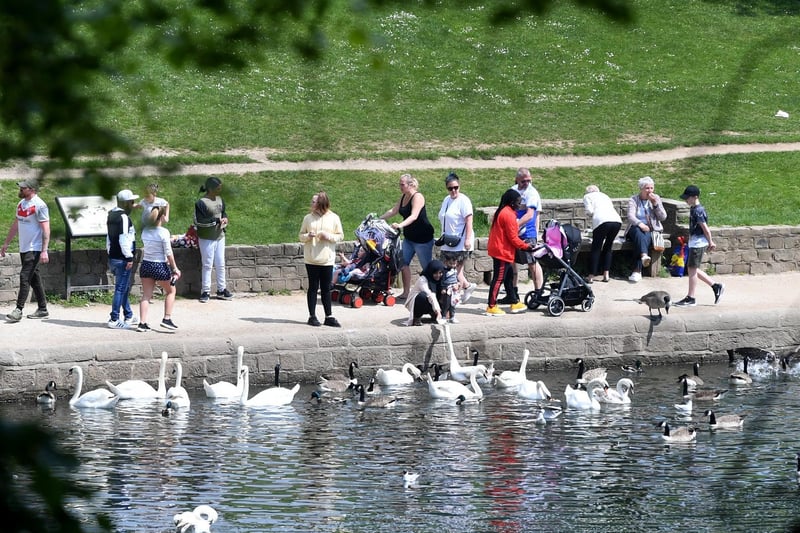 Temperatures are predicted to reach 25C in parts of the UK later on Monday as people enjoy the long weekend and newly restored freedoms following the lifting of many lockdown restrictions.