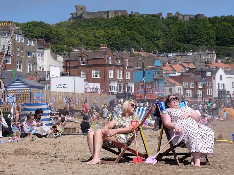 Relaxing in the sunshine.