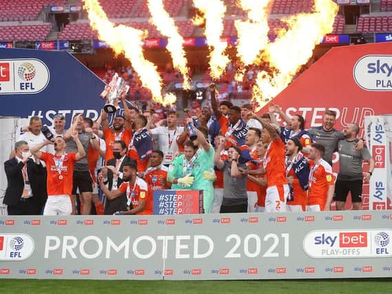 The Seasiders clinched promotion to the Championship at Wembley on Sunday