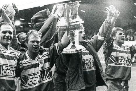 Wakefield Trinity Yorkshire Cup winners October 1992.