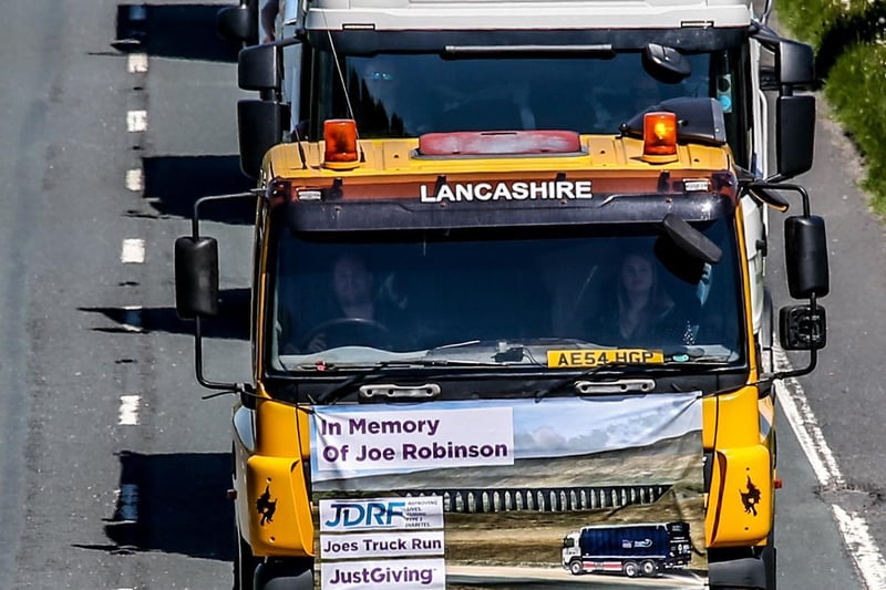 Charity truck run in memory of Joe Robinson. Picture by David Johnston