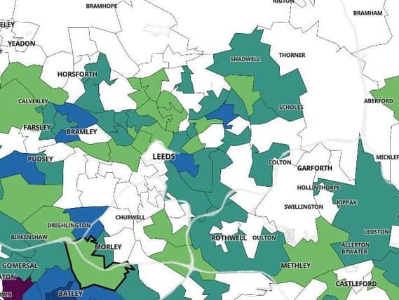 Here are the Leeds areas where Covid infection rates are rising fastest (Photo: Gov.UK)