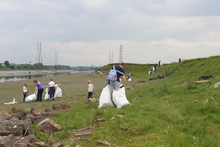 30 sacks of rubbish were filled by the group.