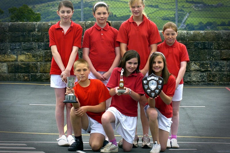 Egton Primary School netball team.