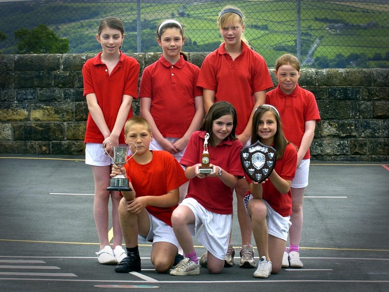 Egton Primary School netball team.
