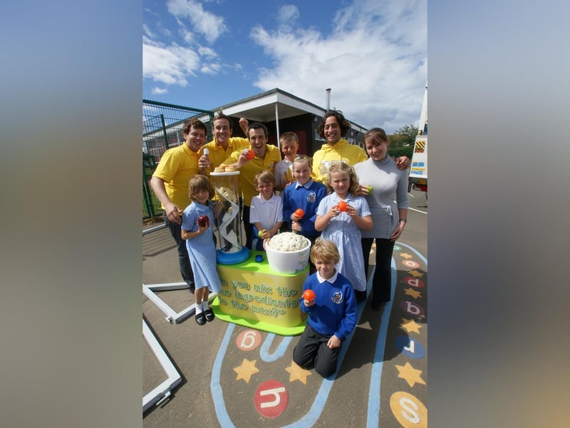 Stakesby Primary School take part in a cooking road show.