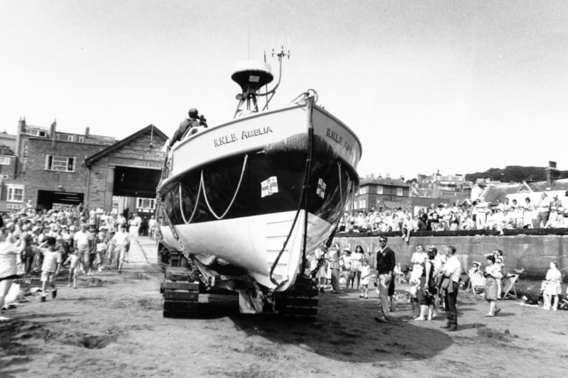 On August 14 1991 Scarborough's retiring lifeboat, the Ameila, drew about 3,000 spectators when she made her last public appearance.