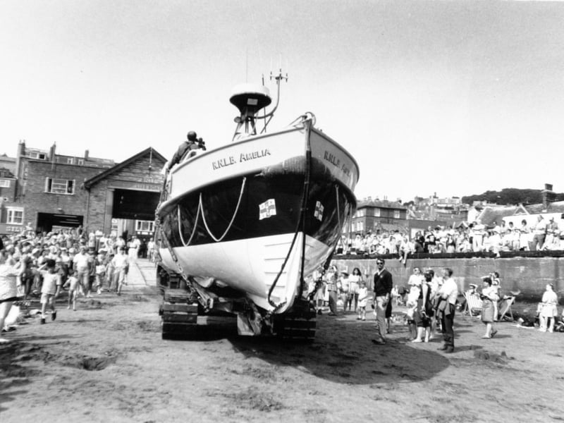 On August 14 1991 Scarborough's retiring lifeboat, the Ameila, drew about 3,000 spectators when she made her last public appearance.