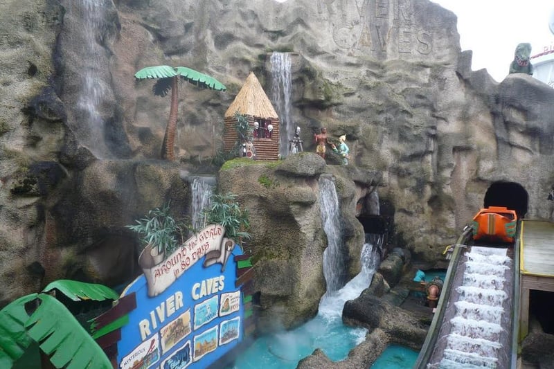 Right in the heart of Pleasure Beach is the River Caves. Climb aboard your vessel and set sail on this spectacular voyage of uncharted territory. This ride takes you on a journey through time with many lands to be discovered from prehistoric beginnings of the dinosaurs to the splendours of ancient Egypt.