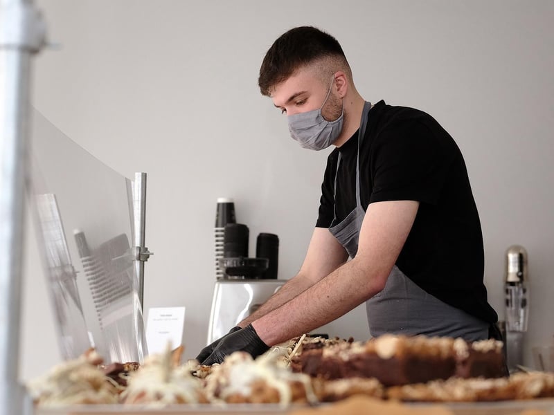 Reece Ford at the counter.
