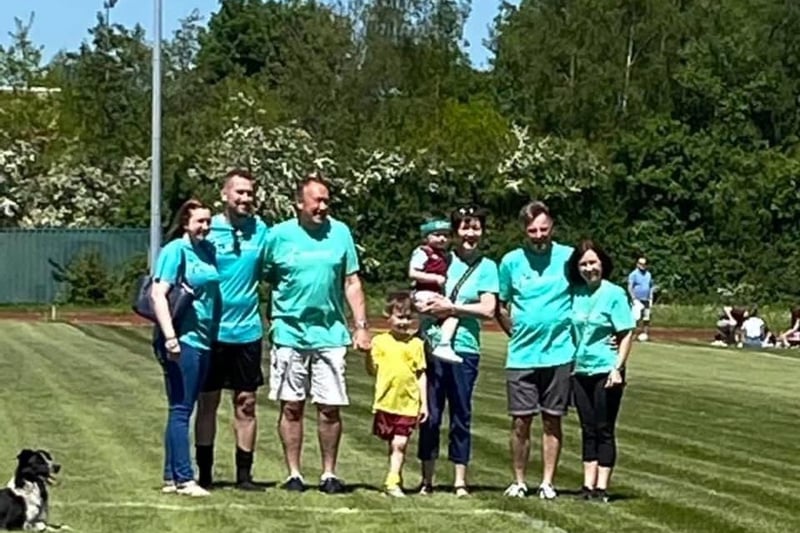 A family fun day and charity football match featuring ex Clarets was a great success in glorious sunshine.