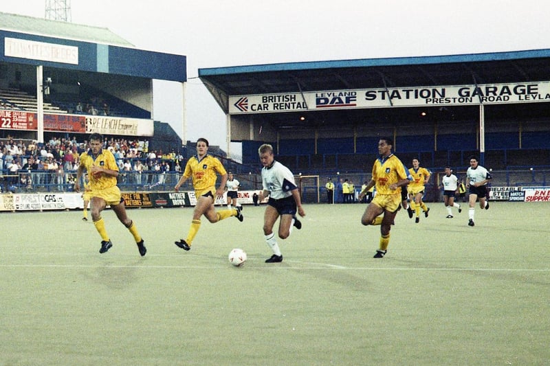 Scarborough Football Club were in the Football League, seen here playing Preston North End in the League Cup 1st Round on August 20 1991. Preston won the match 5-4.
