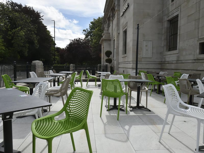 There is outdoor seating to the front and rear of the pub.