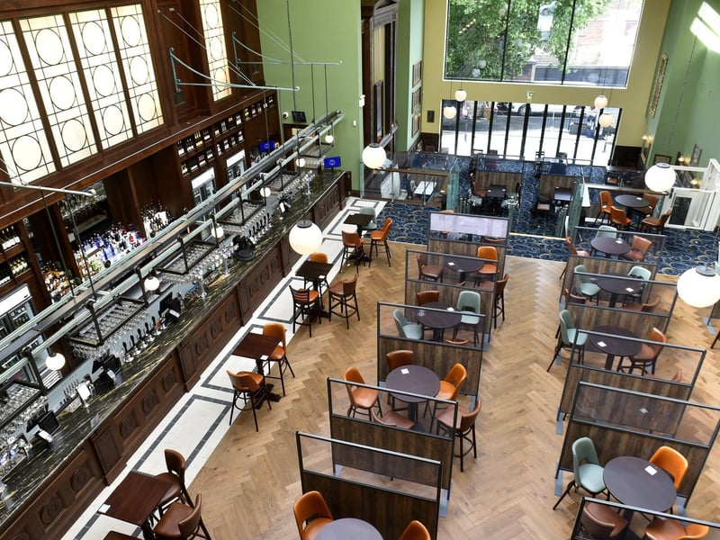 The pub is named after a painting by Leeds artist John Atkins Grimshaw