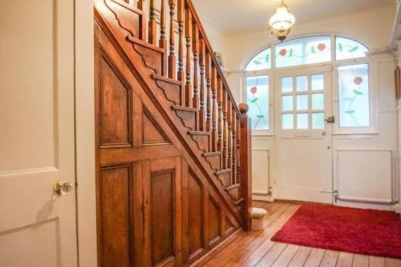 Enter through the stunning entrance all with original panelling and stained glass panels. As well as offering a great first impression, this area also offers ample under stairs storage too.