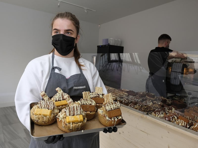 A selection of the amazing cookies and cakes available...