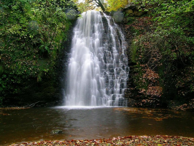 Not far from Whitby is this idyllic spot in the North York Moors secluded and surrounded by woodland. It has a 10m waterfall and deep plunge pool underneath which is a perfect spot for some light wild swimming.