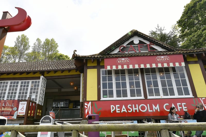 Peasholm Park's Cafe is ranked number 6.