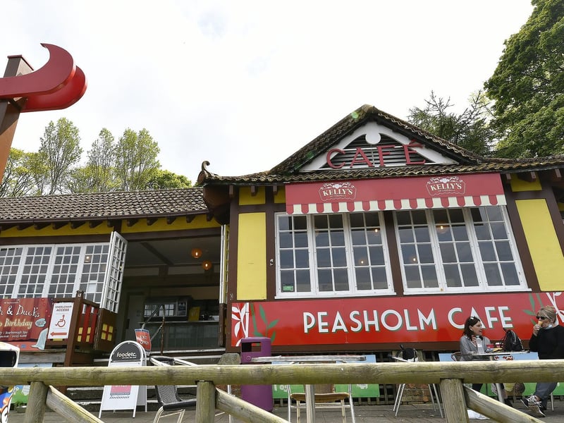 Peasholm Park's Cafe is ranked number 6.