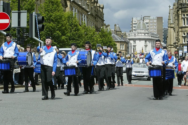 Halifax Charity Gala procession on Commercial Street