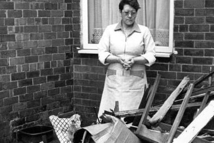 This photograph was likely to have been taken during a binmen's strike in 1984