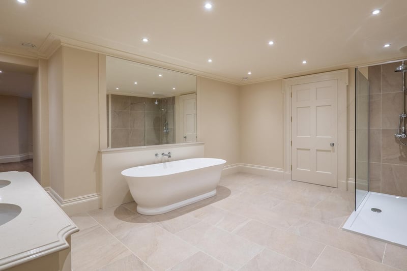 The property offers three luxurious bathrooms.