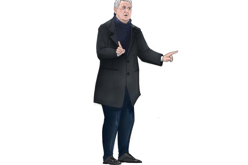 Steve Bruce seems to favour a laid-back, practical style that remains the same almost every game, with dark trousers and a classic team jacket. He dresses exactly in a way that you expect from a manager, focusing on comfort rather than style.