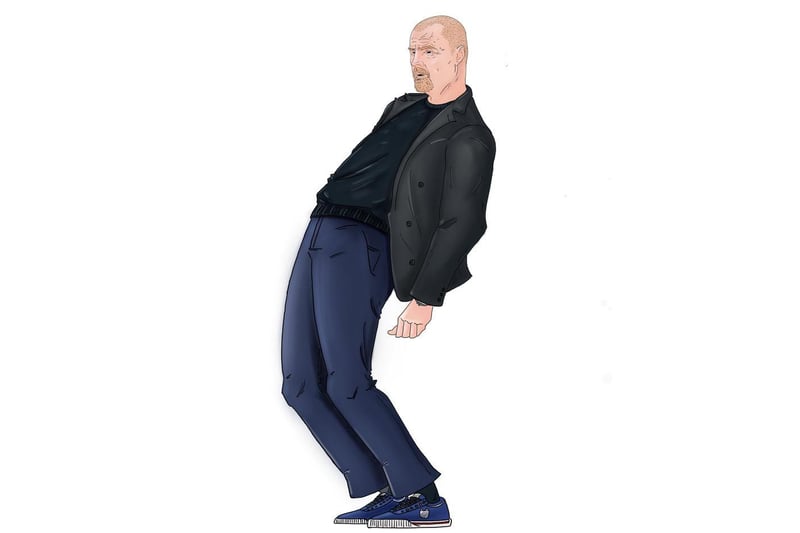 Sean Dyche very rarely switches up his style and opts for the same black jacket every match. Like an officer in the armed forces, Sean has a uniform look that he likes to stick to. His shoes are always well polished and his shirt underneath the infamous jacket is crisp.