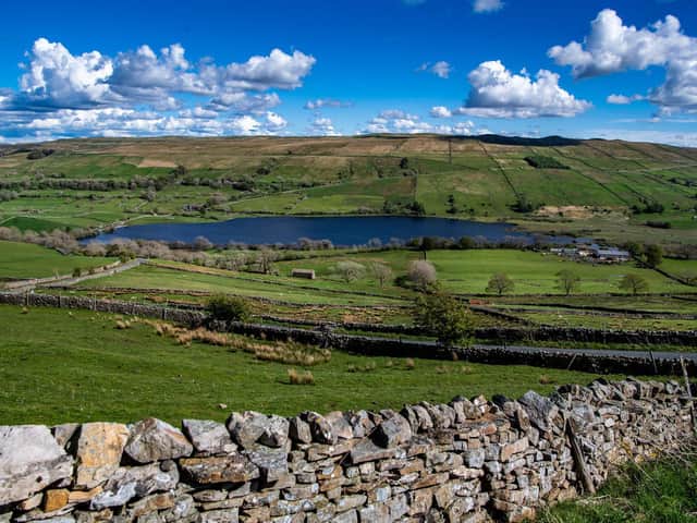 A view looking over Semerwater in the heart of Raydale in the Yorkshire Dales National Park.