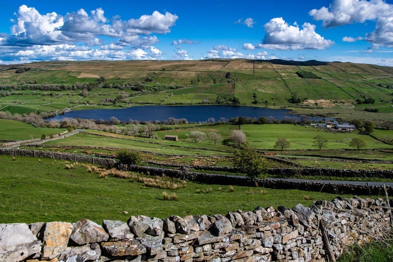 A view looking over Semerwater in the heart of Raydale in the Yorkshire Dales National Park.