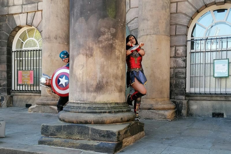 Lancaster BID superhero day in the city on Sunday, Picture by Victoria Muir.