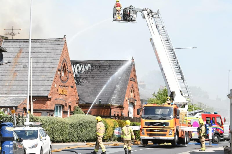 The roof of Busy Bees nursery was "well alight" when firefighters arrived.