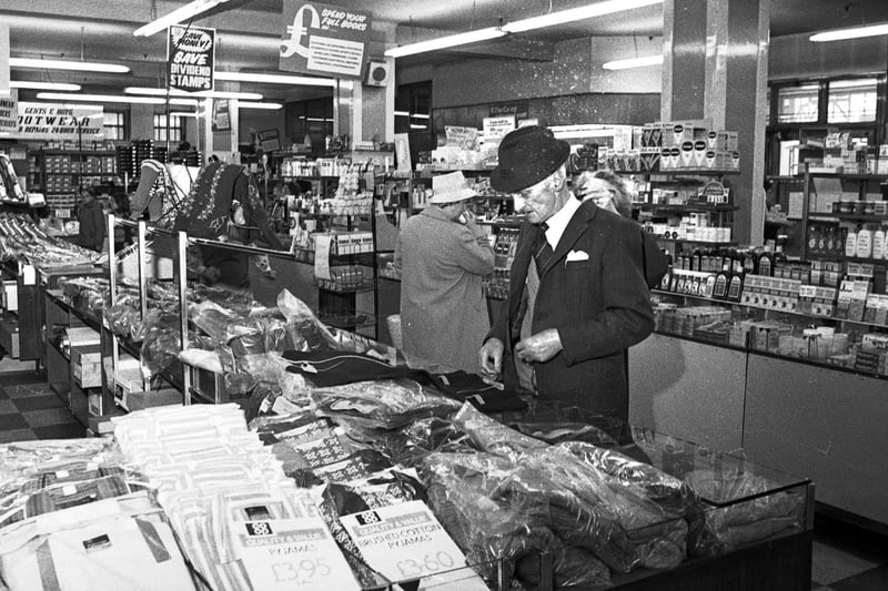 A peek inside Wigan's Co-op store on Standishgate in 1974