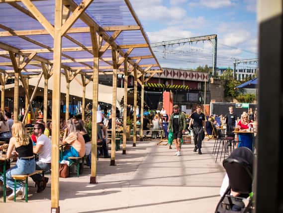 Chow Down in Temple Arches is open for eating, drinking, socialising and music this weekend