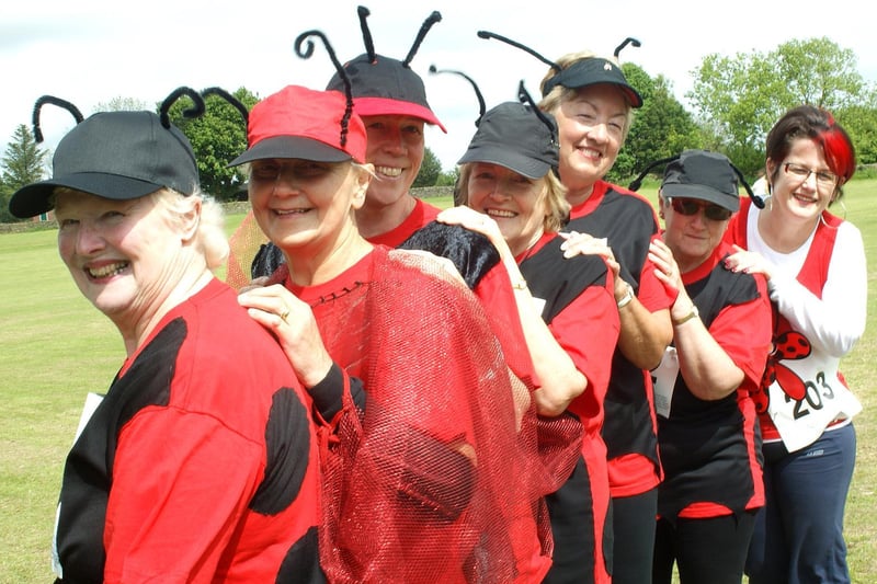 Ladybirds get ready for Egton Fun Run.
