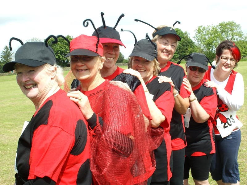 Ladybirds get ready for Egton Fun Run.