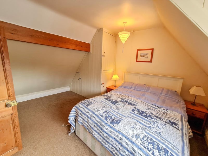 One of three double bedrooms within the Robin Hood's Bay property