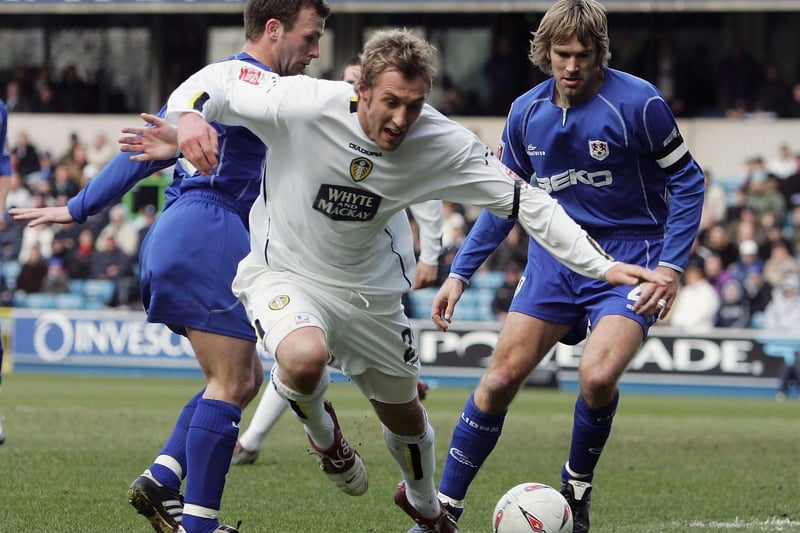 Rob Hulse is fouled by Millwall's Jody Morris during the Championship clash at the New Den in March 2005.