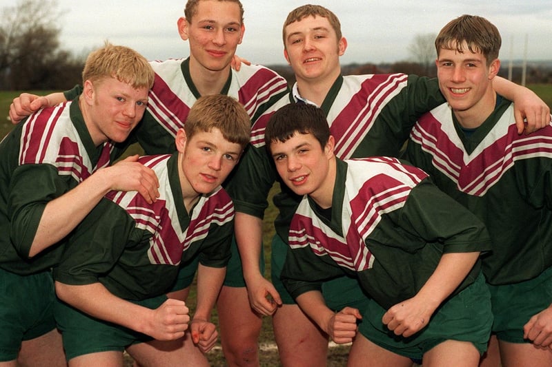 Players from Hunslet & Morley Schools RL  who have been selected to play for England Schools RL in France. Back: Derek Harper, David Riley, Steven Campbell, Gary Smith. Front: Karl Pratt and Scott Rhodes
