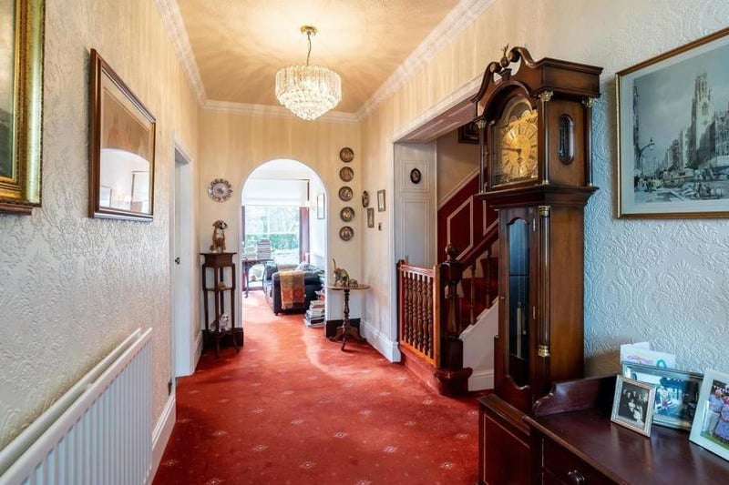 Enter through the impressive entrance hall, with feature ceiling coving and views straight through to the garden. From here you can access the guest W.C as well as the staircase to the first floor.